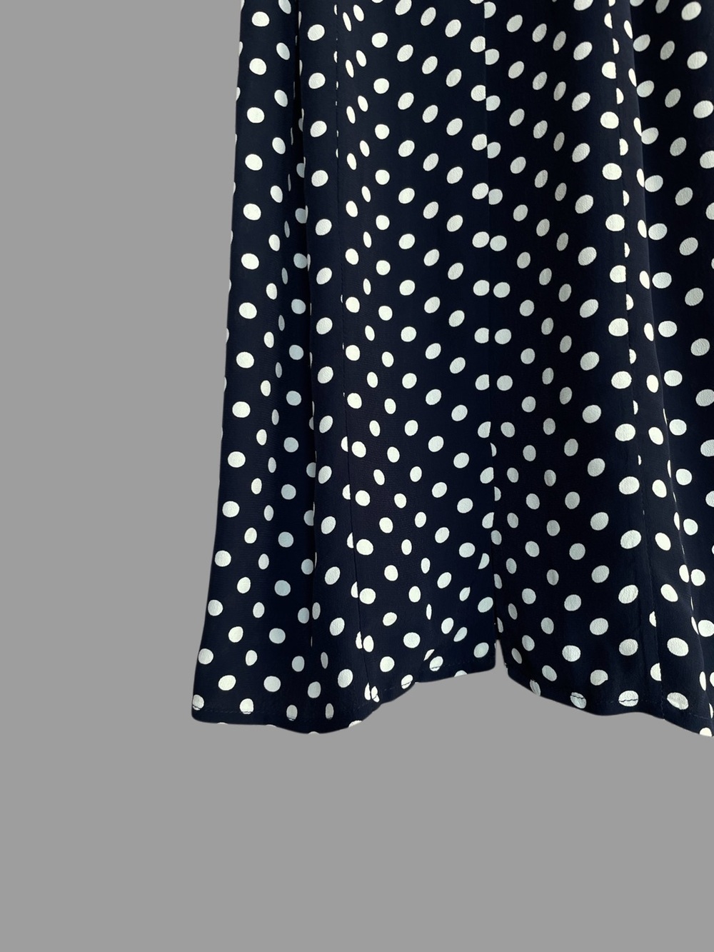 ROUJE Black & White Polka Dot Printed Retro Button Down Marin Midi Dress 36 2/4 - Picture 14 of 17